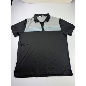 Travis Mathew‎ Golf Polo Shirt Striped Athletic Casual XL